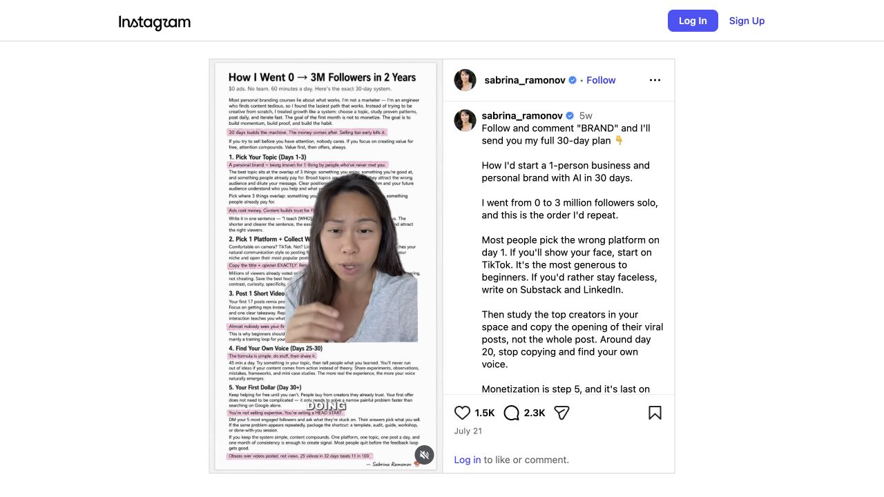 The short video script repurposed from the livestream ideas